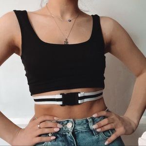 Black Tank with Buckle